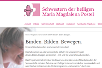 Auszug Projektwebsite Auszug Projektwebsite