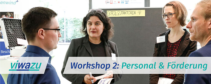 Workshop 2: Personal & Förderung (Foto: Dirk Hasskarl, Grafik: Norbert Lücken)