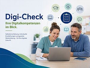 KI-gestütztes Bild zum Online-Digi-Check der Stephanus- Stiftung